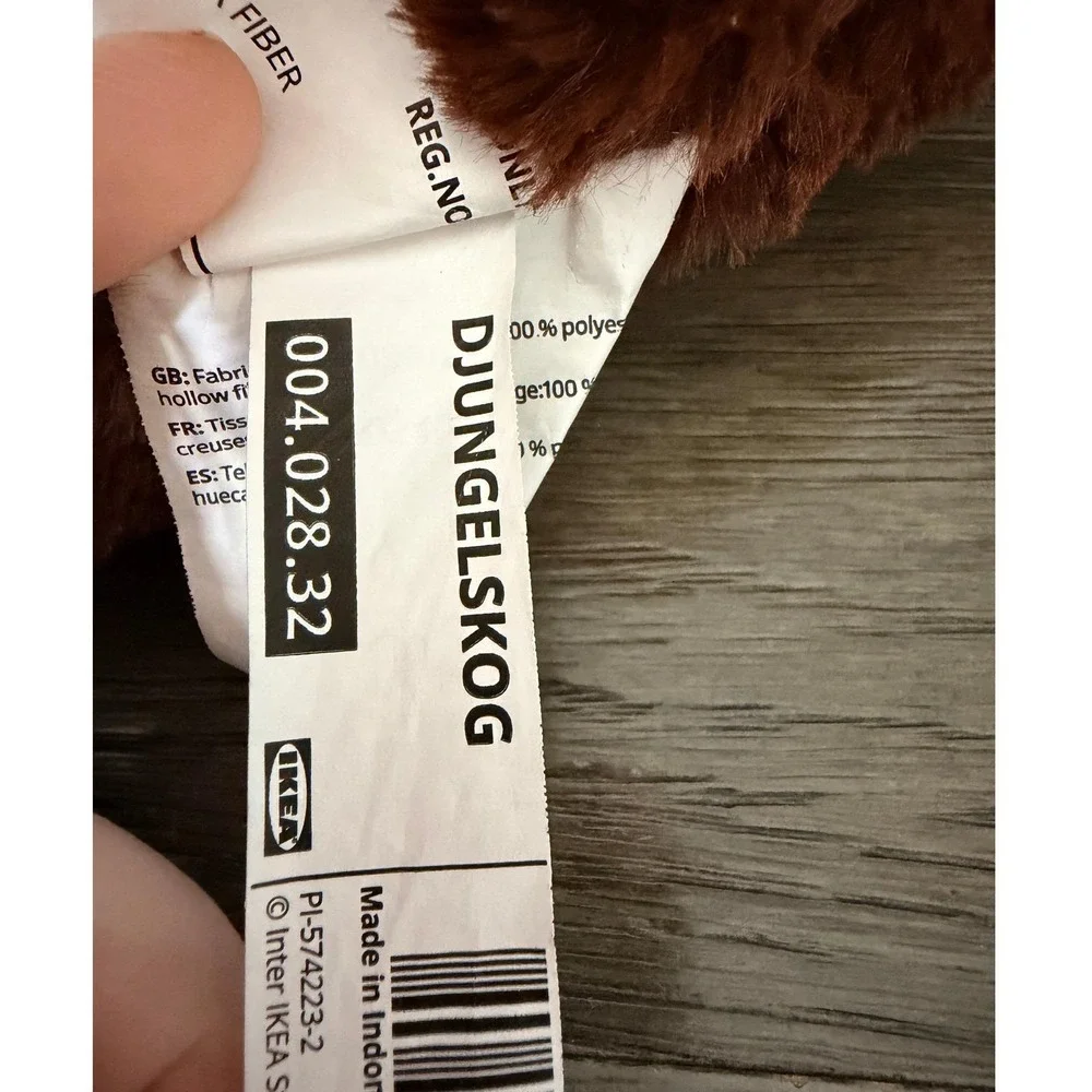 Ikea Bear DJUNGELSKOG‎ Plush Stuffed Brown Teddy Soft Jumbo 39 ¼